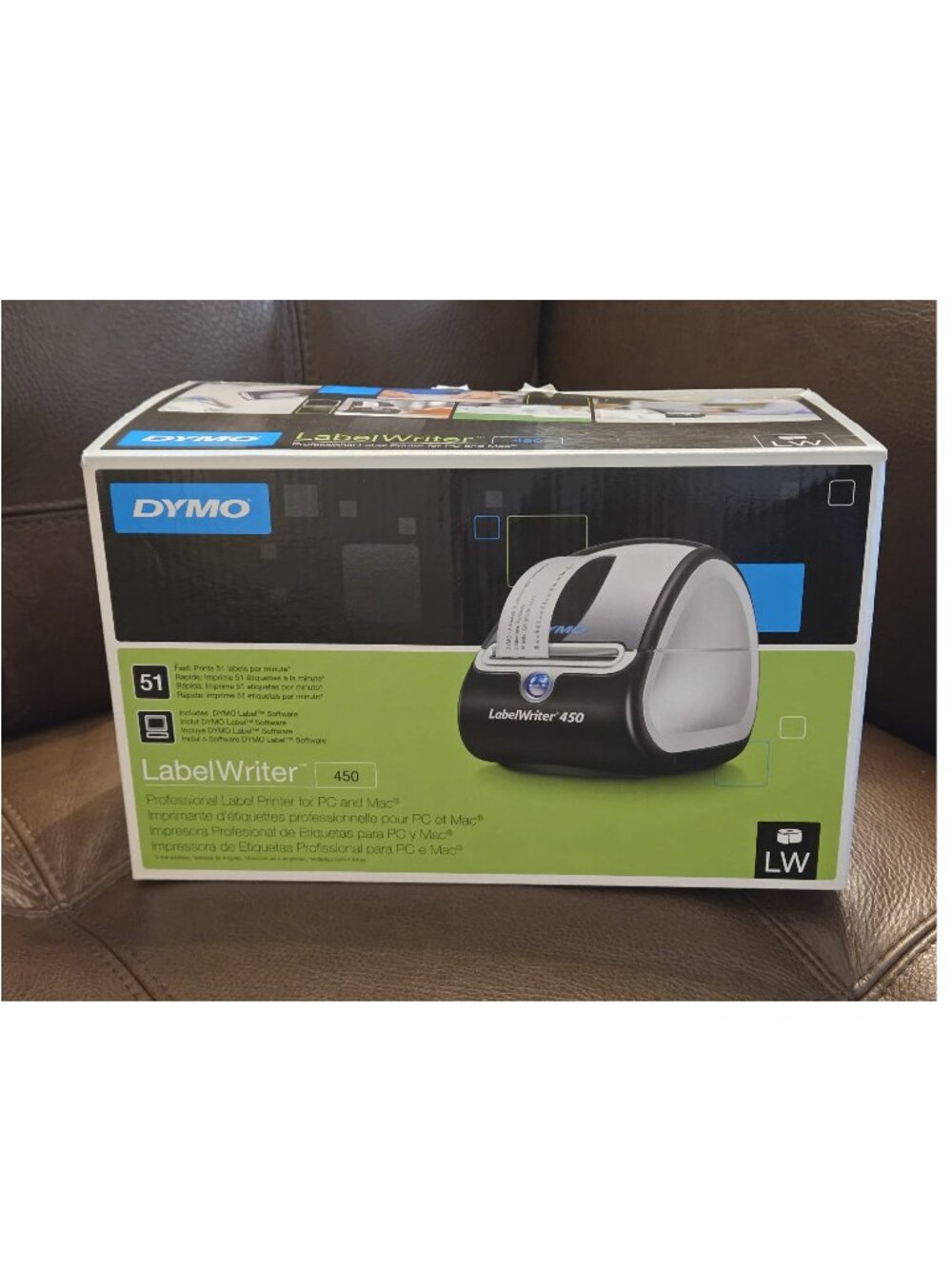 DYMO LabelWriter 450 Thermal Label Printer New in Box 300x600 dpi PC Mac USB